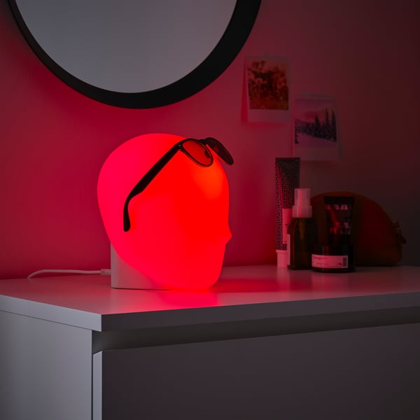 ISKÄRNA LED table lamp, multicolour, 20.8x16.1 cm