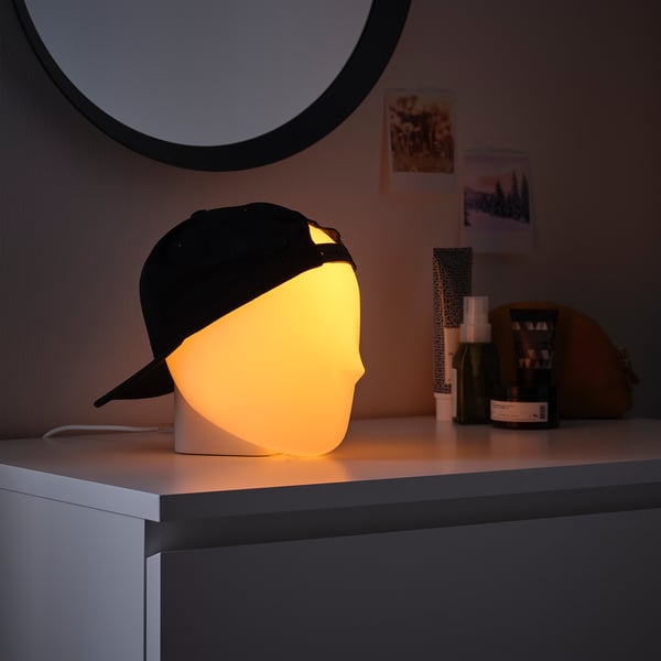 ISKÄRNA LED table lamp, multicolour, 20.8x16.1 cm