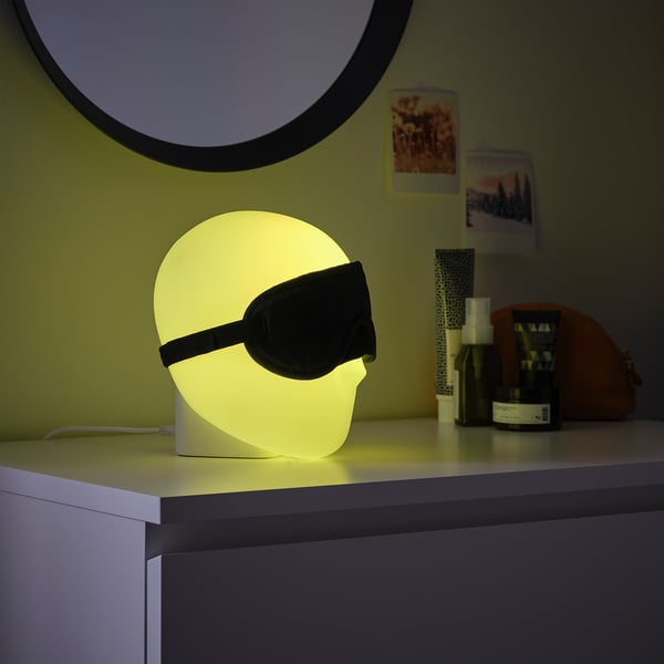 ISKÄRNA LED table lamp, multicolour, 20.8x16.1 cm