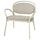 ISMANTORP armchair, metal light grey-beige/Tibbleby light beige, 72x71x66 cm