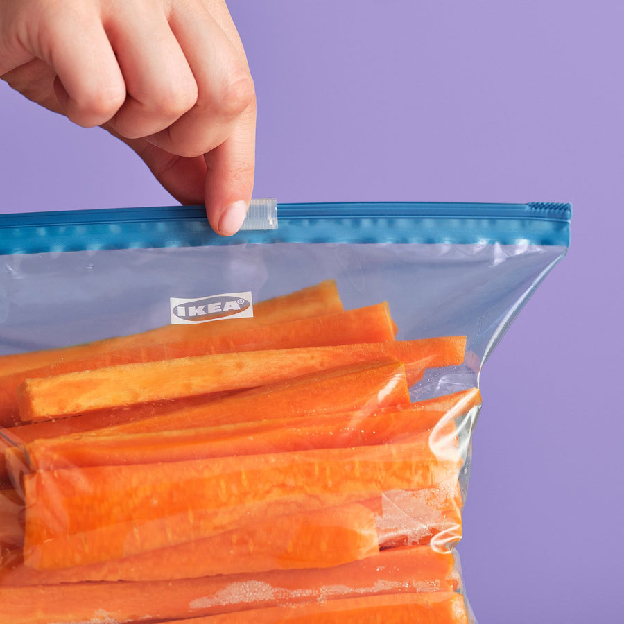 ISTAD resealable bag, with slider/mixed colours, 1/2/4 l, 80 pack