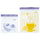 ISTAD resealable bag, patterned lilac/yellow, 0.3/0.8 l, 60 pack