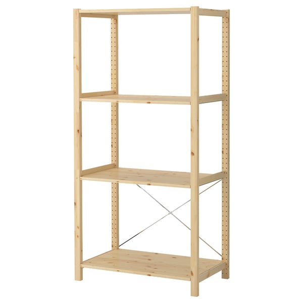 IVAR 1 section/shelves, pine, 89x50x179 cm