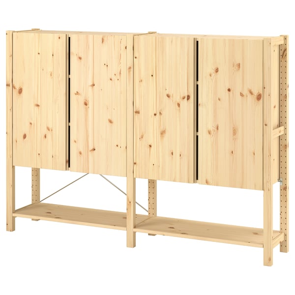 IVAR - IVAR 2 sections/shelves/cabinet, pine, 174x30x124 cm