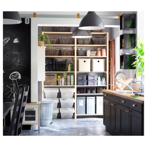 IVAR - IVAR 2 sections/shelves, pine, 174x50x226 cm