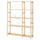 IVAR 2 sections/shelves, pine, 134x30x179 cm