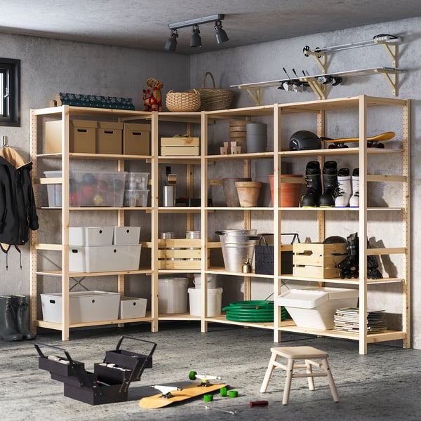 IVAR - IVAR 4 sections/corner, pine, 249/164x50x179 cm