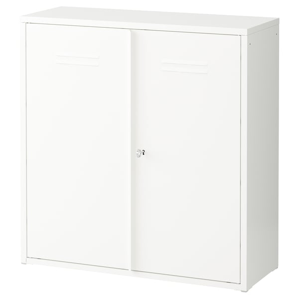 IVAR cabinet with doors, white, 80x83 cm