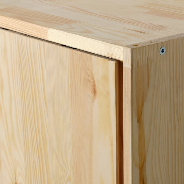 IVAR cabinet with sliding doors, pine, 80x30x60 cm