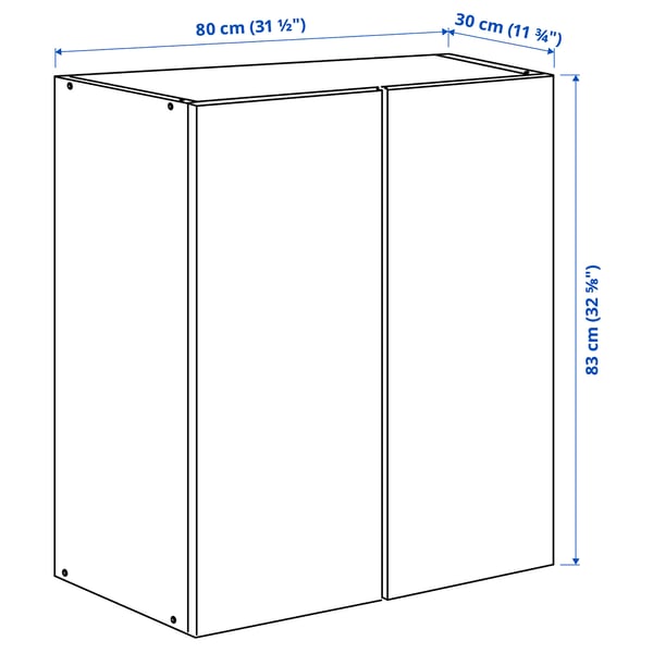 IVAR cabinet, pine, 80x30x83 cm