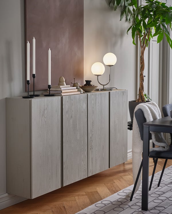 IVAR cabinet, pine, 80x30x83 cm