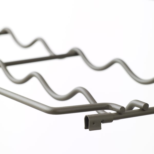 IVAR bottle rack, grey, 83x30 cm