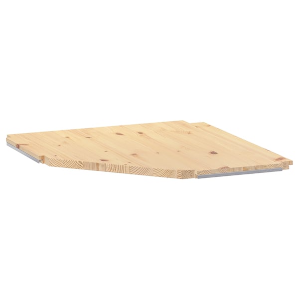 IVAR corner shelf, pine, 56x56x30 cm