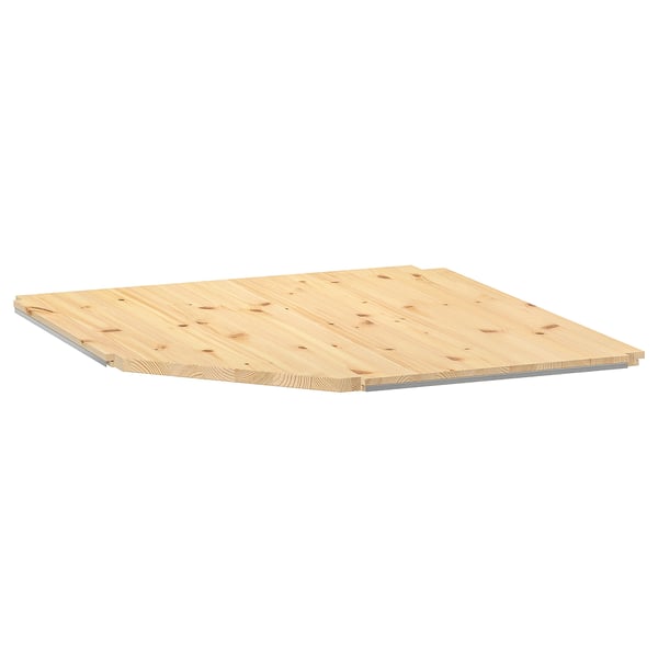 IVAR corner shelf, pine, 76x76x50 cm