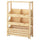 IVAR shelving unit, with 2 box shelves/pine, 89x30x124 cm