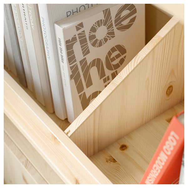 IVAR - IVAR Shelving unit, with 2 box shelves/pine, 89x30x124 cm