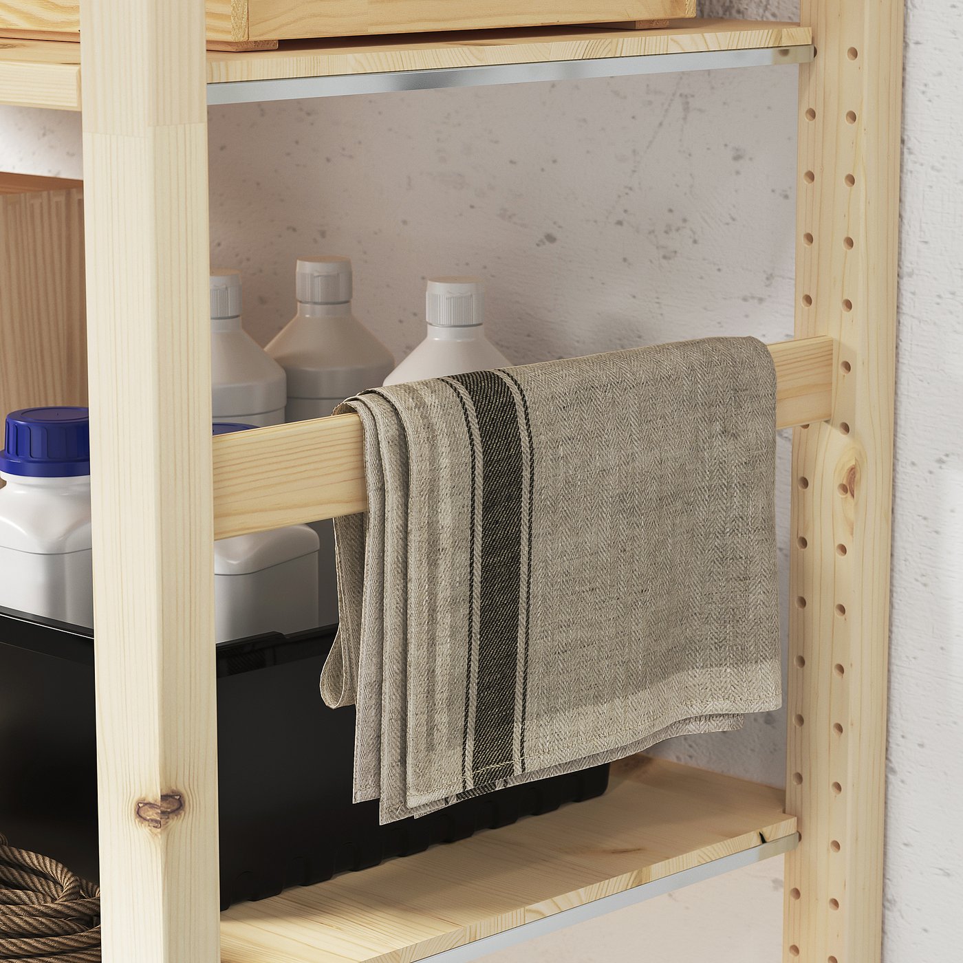 IVAR shelving unit, with 6 shelves/pine, 89x50x226 cm