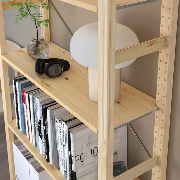 IVAR shelving unit, pine, 89x30x179 cm