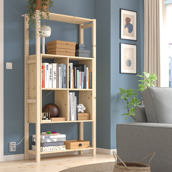 IVAR shelving unit, 89x30x179 cm