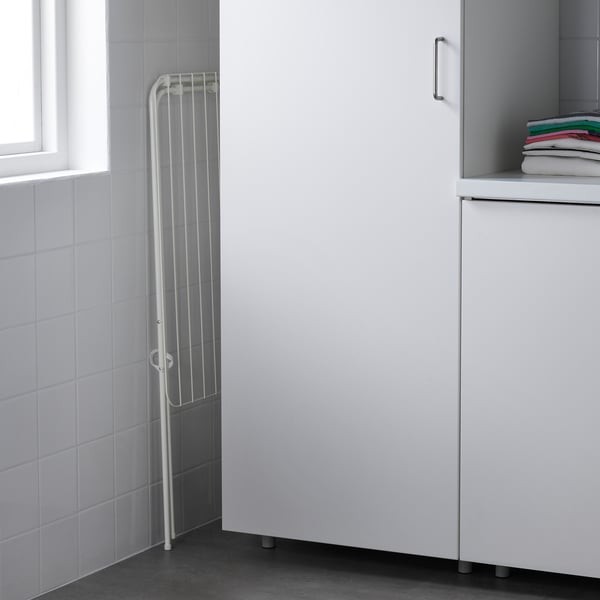 JÄLL drying rack, in/outdoor, white, 79x40 cm