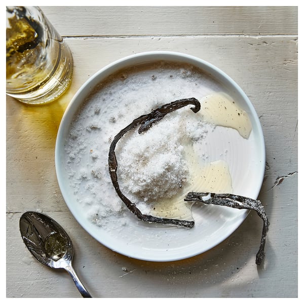 JÄMLIK - JÄMLIK Scented potpourri, Vanilla/light beige, 90 g
