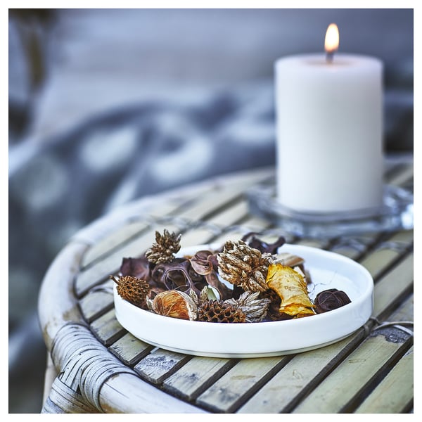 JÄMLIK - JÄMLIK Scented potpourri, Vanilla/light beige, 90 g