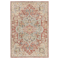 JÄRNVÄG rug, low pile, ornament pattern pink/beige, 133x195 cm