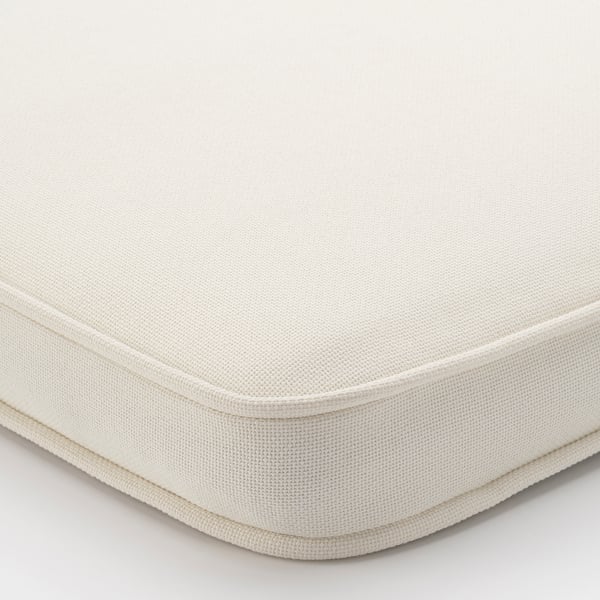 JÄRPÖN/DUVHOLMEN - Cushion for outdoor chair, white, 50x50 cm