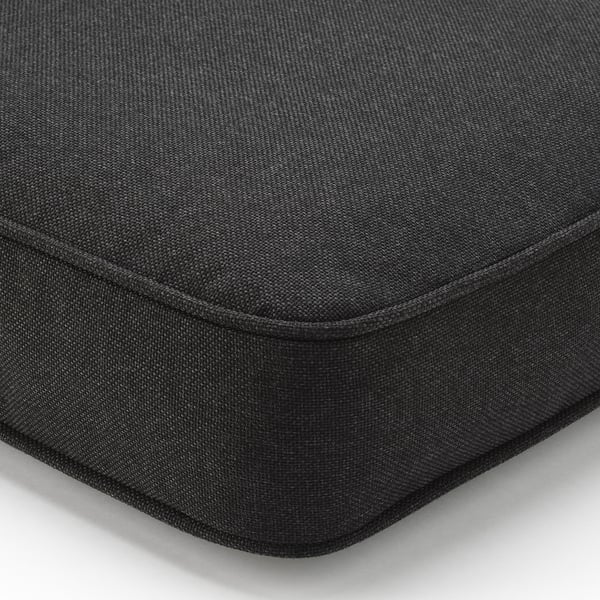 JÄRPÖN/DUVHOLMEN Outdoor back cushion - anthracite 62x44 cm ,
