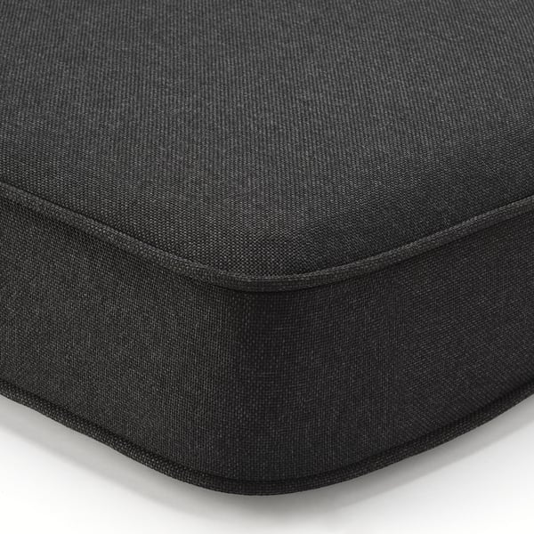 JÄRPÖN/DUVHOLMEN Outdoor seat cushion - anthracite 62x62 cm ,