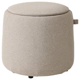 JÄRRESTAD pouffe, with storage/Tonerud dark beige, 46 cm