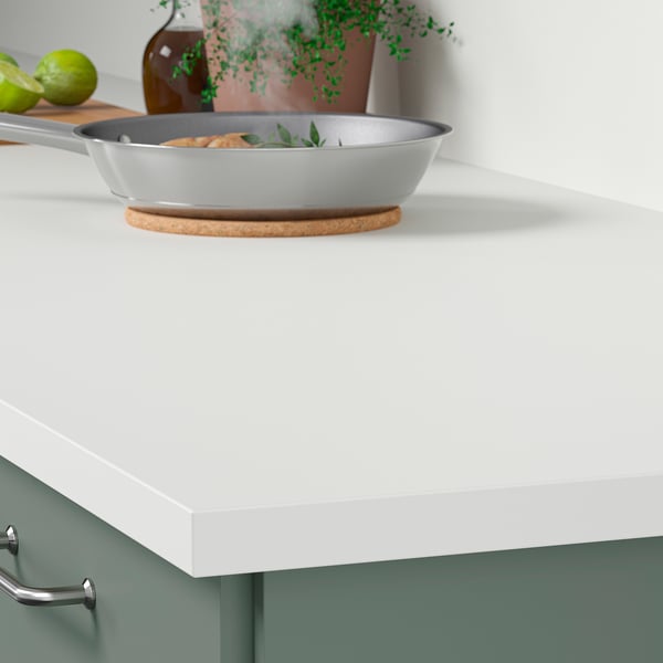 JÄRSTORP worktop, white/laminate, 246x2.8 cm