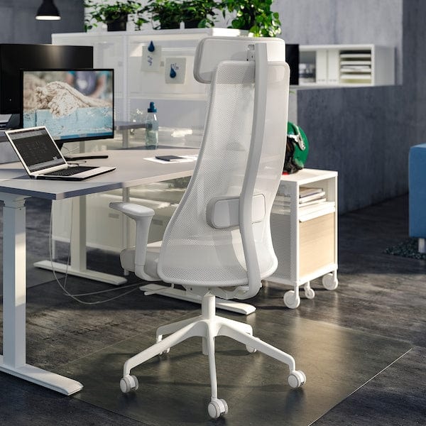 Ikea JÄRVFJÄLLET Office chair with armrests - Grann white ,