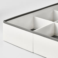 JÄTTEBJÖRN - Organiser, white/grey, 50x35x9 cm
