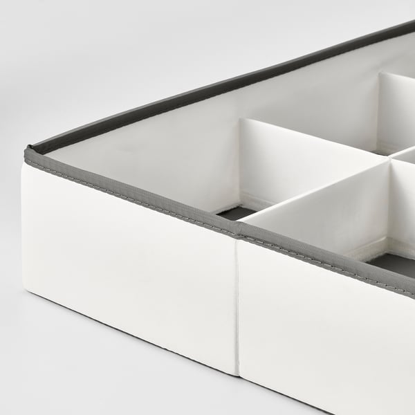 JÄTTEBJÖRN organiser, white/grey, 50x35x9 cm