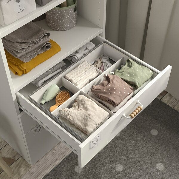 Ikea JÄTTEBJÖRN - Organiser, white/grey, 50x35x9 cm