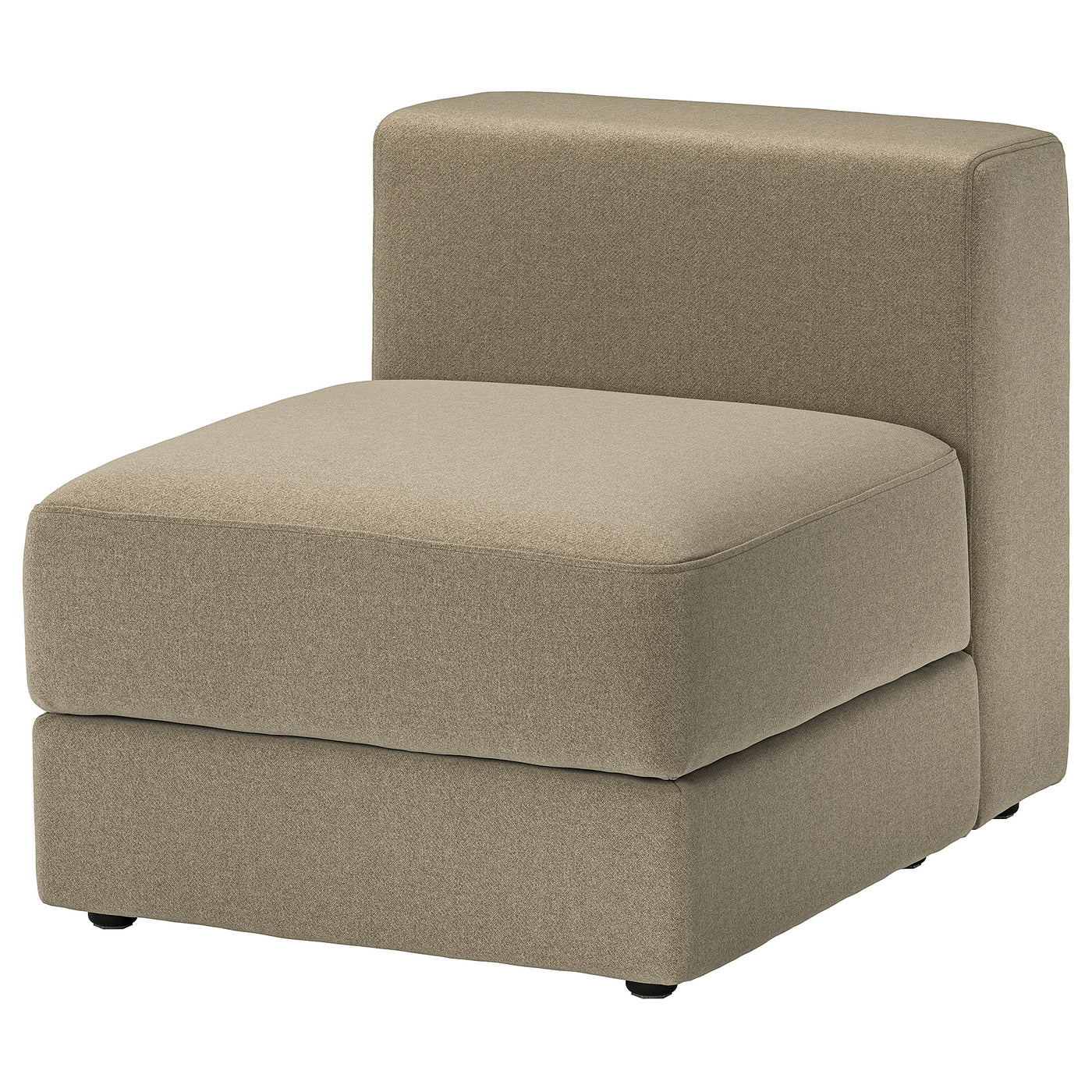 JÄTTEBO cover 1-seat module with storage, Johanneshov brown-beige