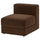 JÄTTEBO cover 1-seat module with storage, Samsala dark brown