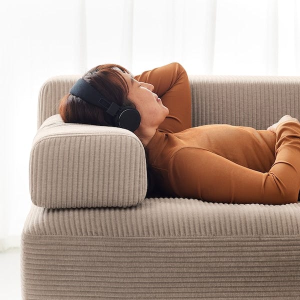 Ikea JÄTTEBO - Headrest cushion, Samsala grey/beige ,