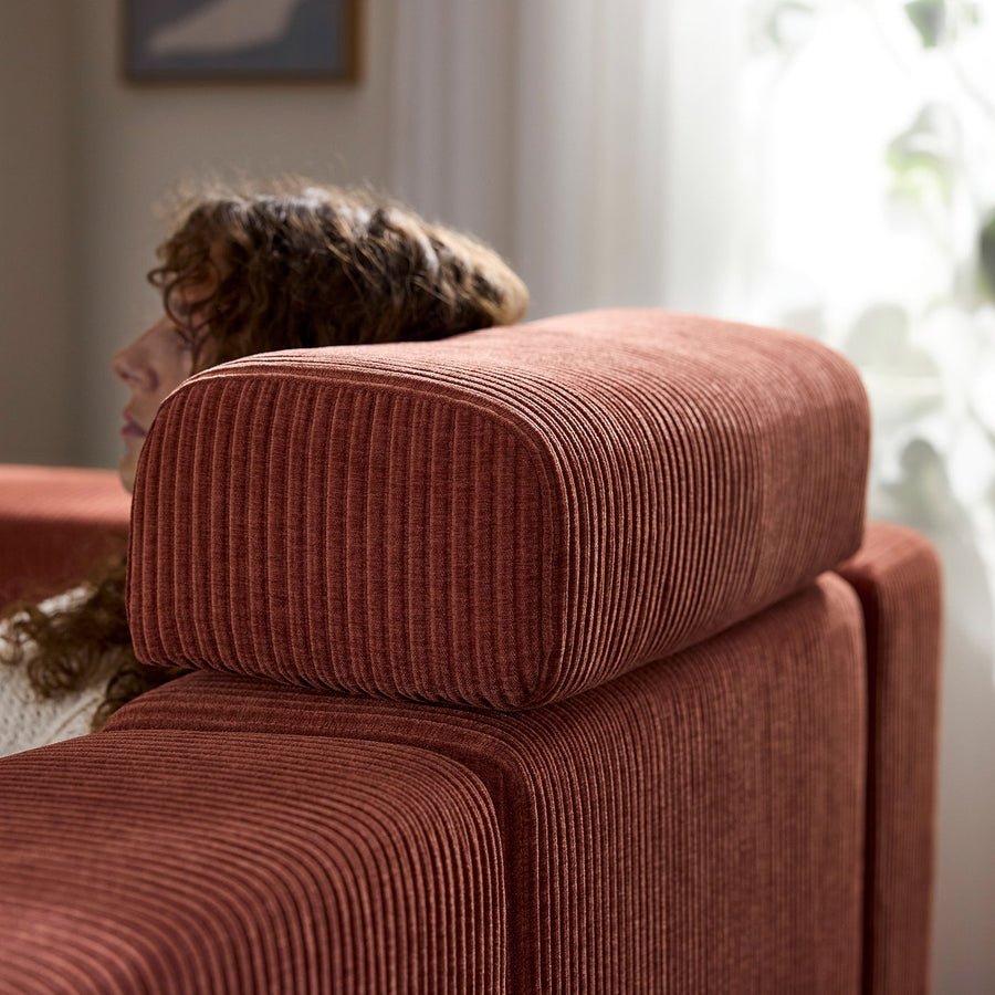 JÄTTEBO headrest cushion, Samsala brown-red, 64x16x25 cm