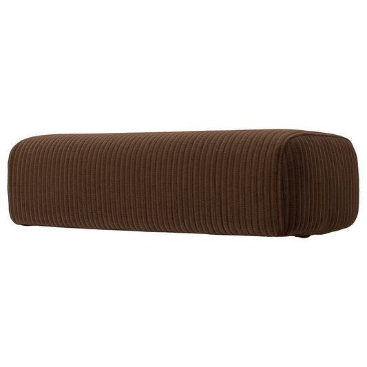 JÄTTEBO headrest cushion, Samsala dark brown, 64x16x25 cm