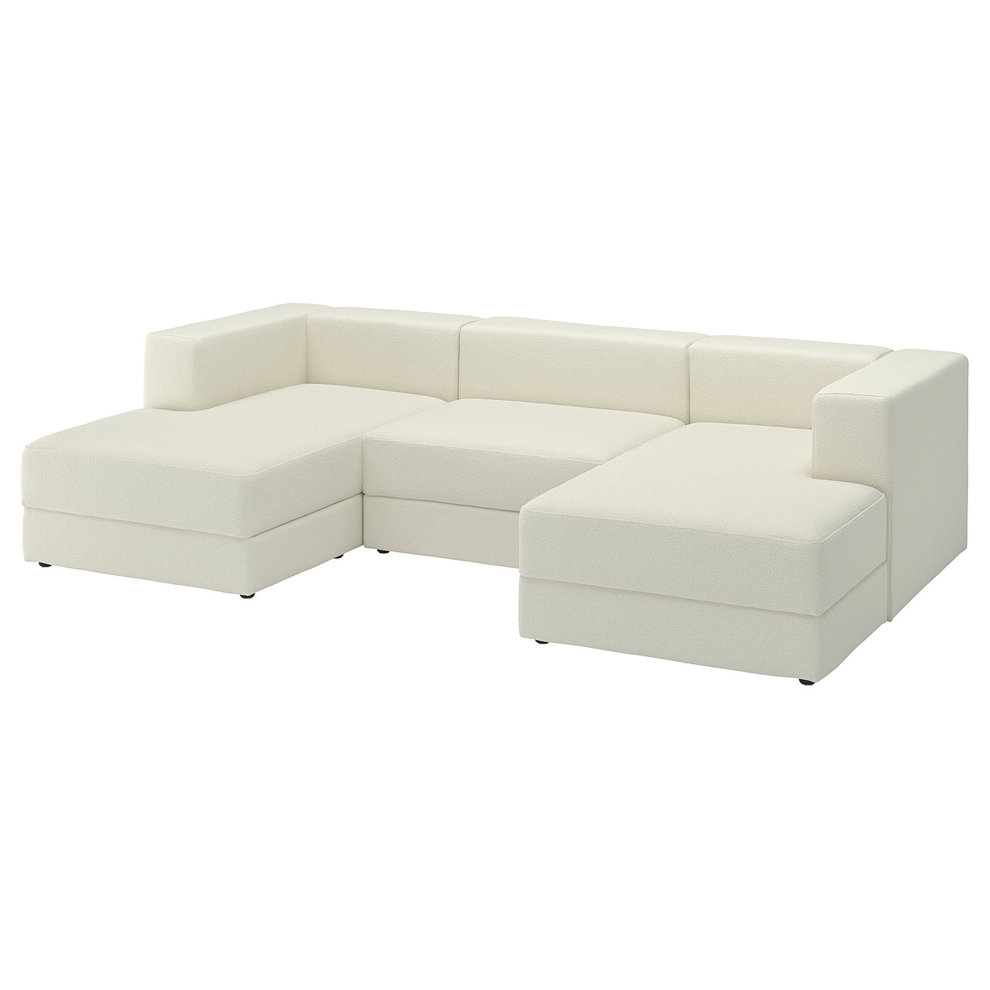 JÄTTEBO 3,5-seat mod sofa w chaise longues, armrests Axvall/off-white, 285x71x160 cm