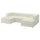 JÄTTEBO 3,5-seat mod sofa w chaise longues, armrests Axvall/off-white, 285x71x160 cm