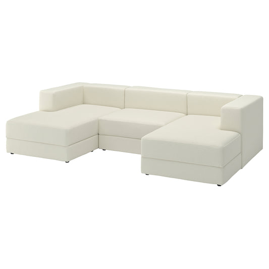 JÄTTEBO 3,5-seat mod sofa w chaise longues, armrests Axvall/off-white, 285x71x160 cm