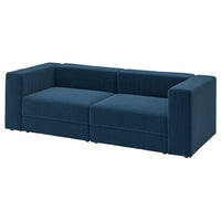 JÄTTEBO 3-seat modular sofa, Samsala dark blue, 240x71x95 cm