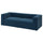 JÄTTEBO 3-seat modular sofa, Samsala dark blue, 25x71x95 cm