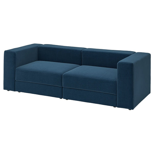 JÄTTEBO 3-seat modular sofa, Samsala dark blue, 25x71x95 cm
