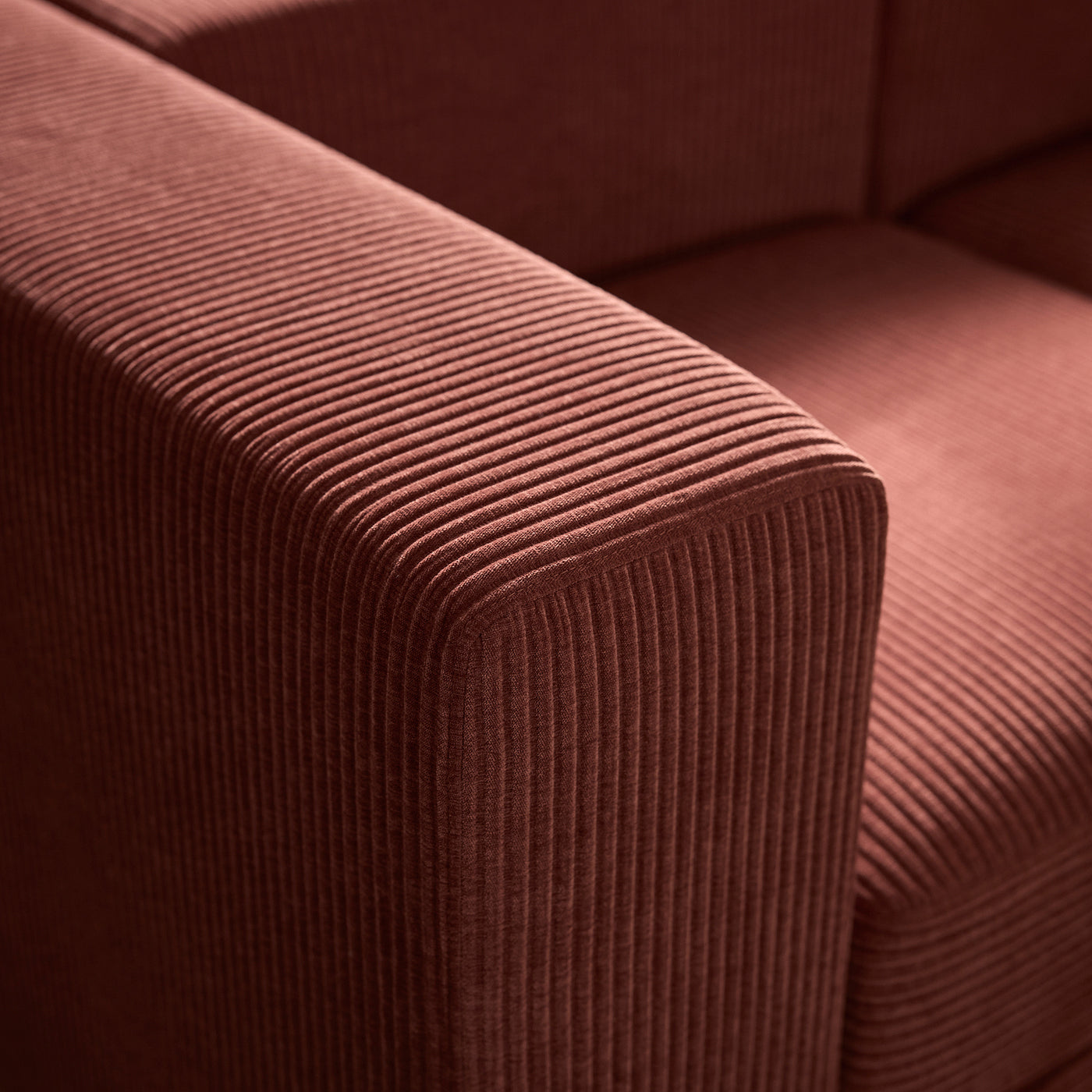 JÄTTEBO 3-seat modular sofa, Samsala brown-red, 240x71x95 cm