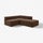 JÄTTEBO mod crnr sofa 2,5-seat w chaise lng, right/Samsala dark brown