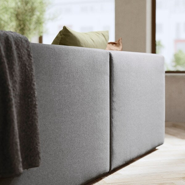 JÄTTEBO - 2.5-seater corner sofa / chaise longue, right / Tonerud gray ,